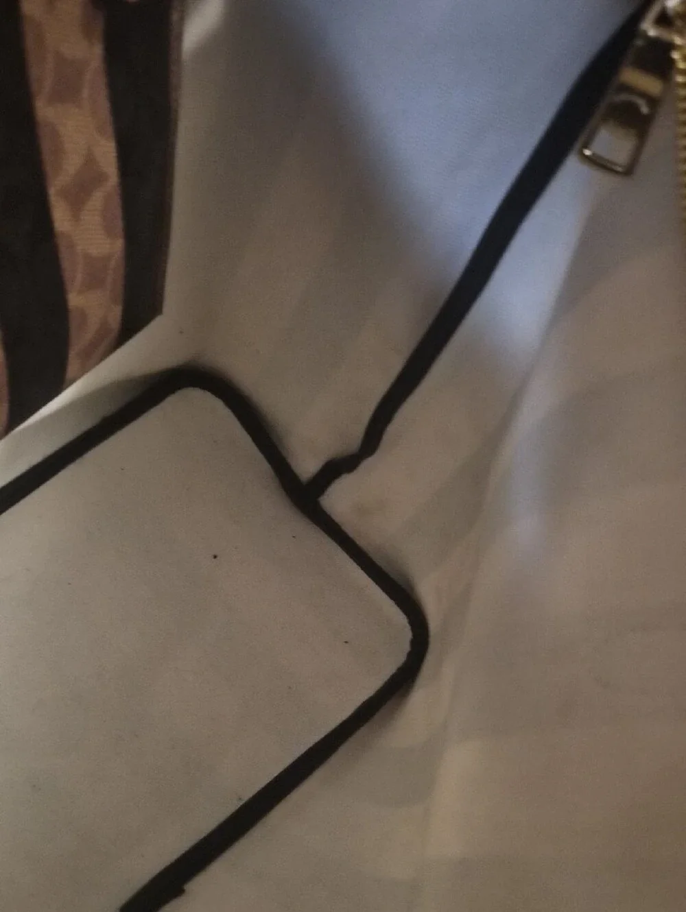 0Coach Brown Vertical Stripe Tote With Zipper